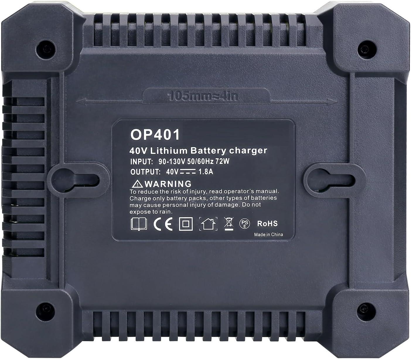 40V replacement battery fast charger for Ryobi